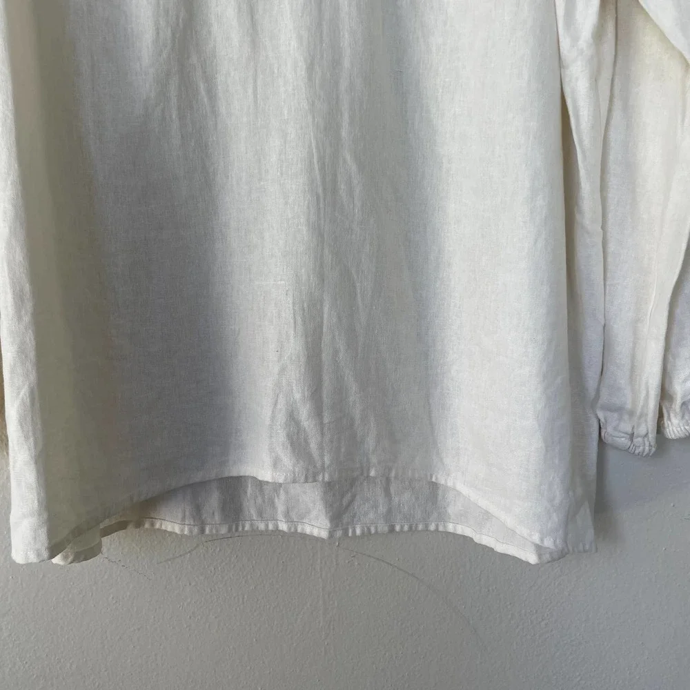 Isaac Mizrahi Size XL Beaded Keyhole collar tunic size XL - Picture 6 of 11